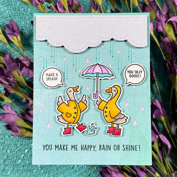 Lawn Fawn Dies Silly Goose, Rain or Shine