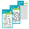 Lawn Fawn 3pc Mice Flowers