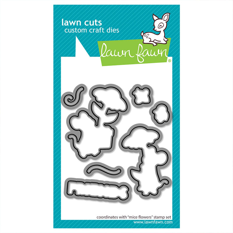 Lawn Fawn Dies Mice Flowers