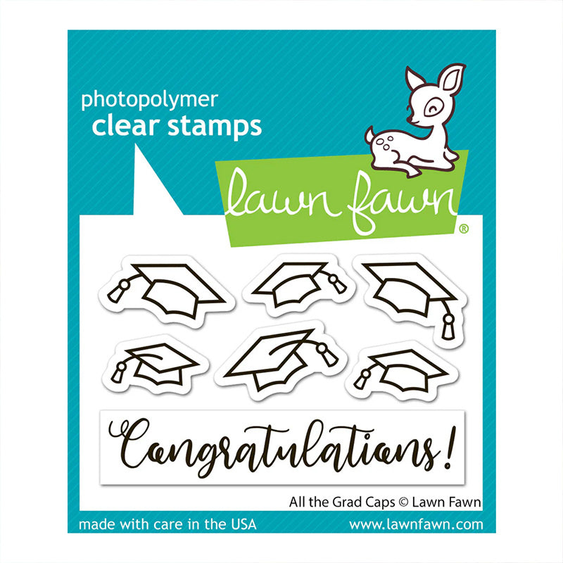 Lawn Fawn Clear Stamps All The Grad Caps