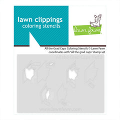 Lawn Fawn Stencil All The Grad Caps