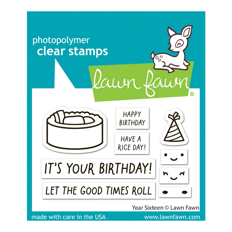 Lawn Fawn Clear Stamps Year Sixteen