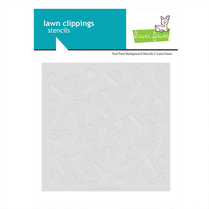 Lawn Fawn Stencil Tool Time Background