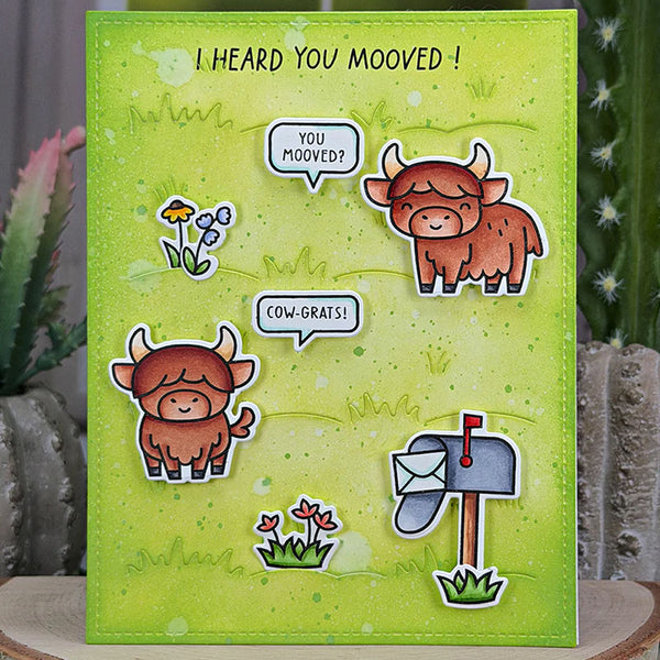 Lawn Fawn Dies Highland Cows! Add-On