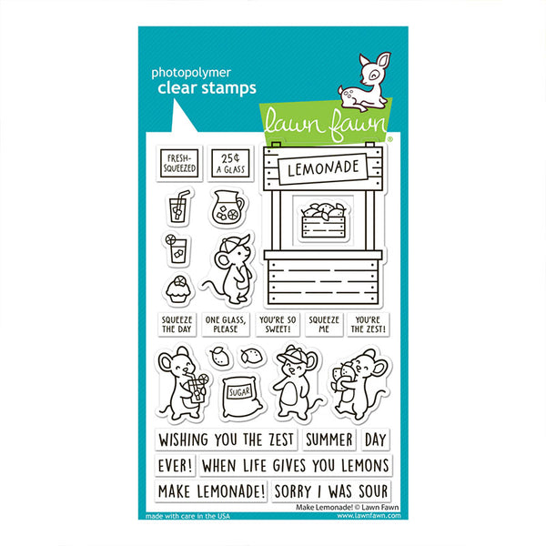 Lawn Fawn Clear Stamps Make Lemonade!