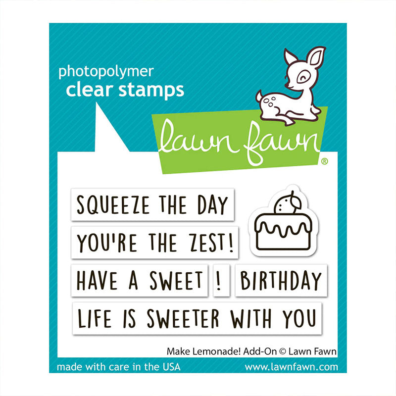 Lawn Fawn Clear Stamps Make Lemonade! Add-On