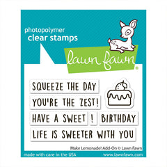 Lawn Fawn Clear Stamps Make Lemonade! Add-On