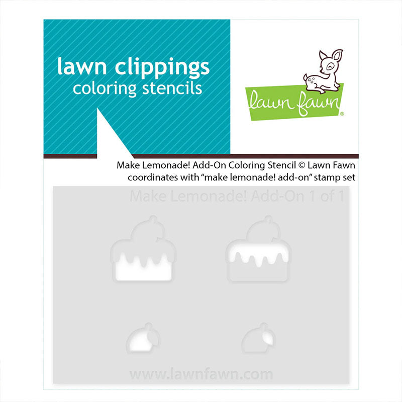Lawn Fawn Stencil Make Lemonade! Add-On