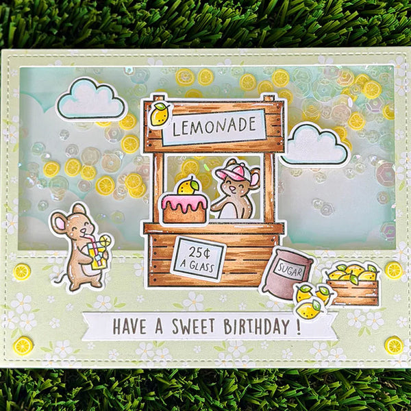 Lawn Fawn Stencil Make Lemonade! Add-On