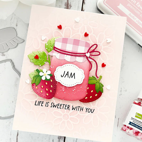Lawn Fawn Clear Stamps Jam And Honey Sentiments
