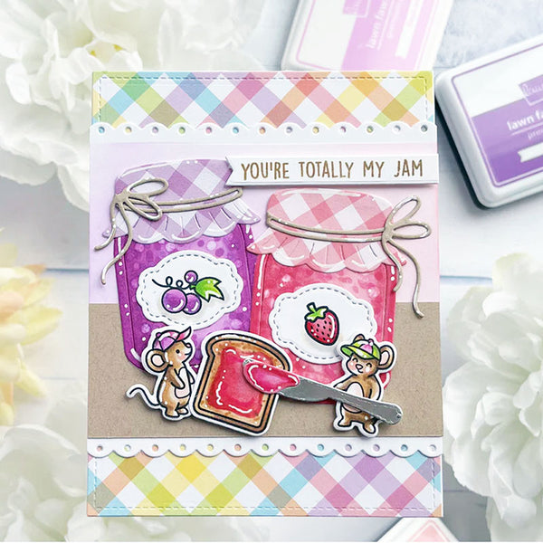 Lawn Fawn Dies Build-A-Drink Mason Jar Jam Honey Add-On