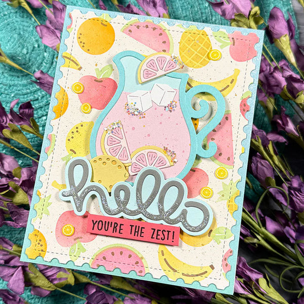 Lawn Fawn Dies Scripty Hello Outline Add-On