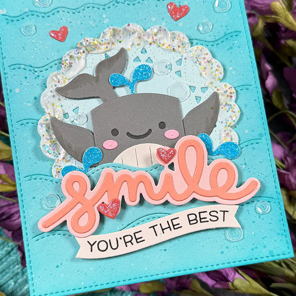 Lawn Fawn Dies Scripty Smile Outline Add-On