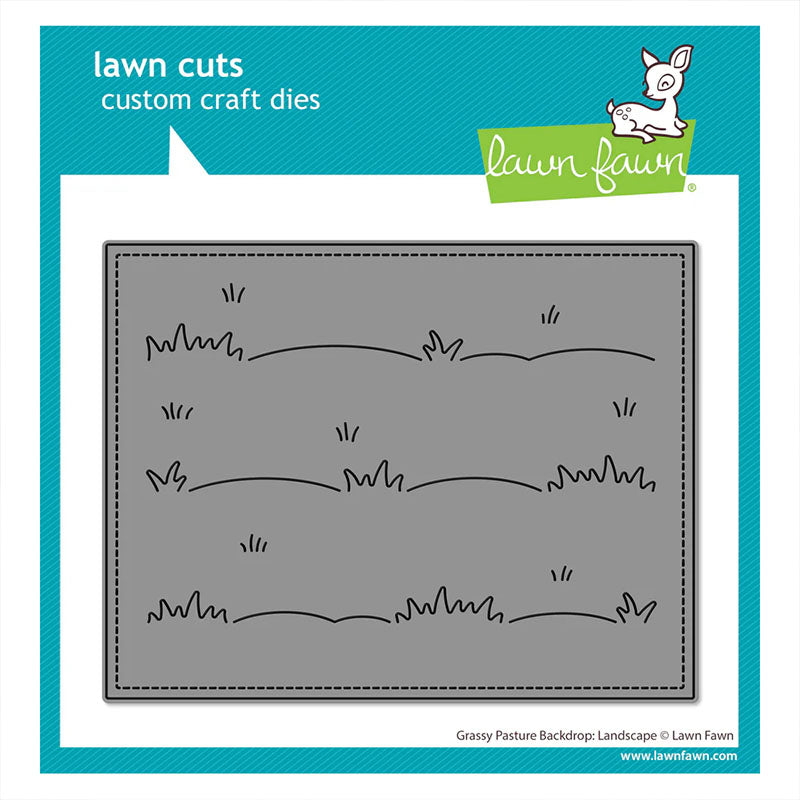 Lawn Fawn Dies Grassy Pasture Backdrop: Landscape