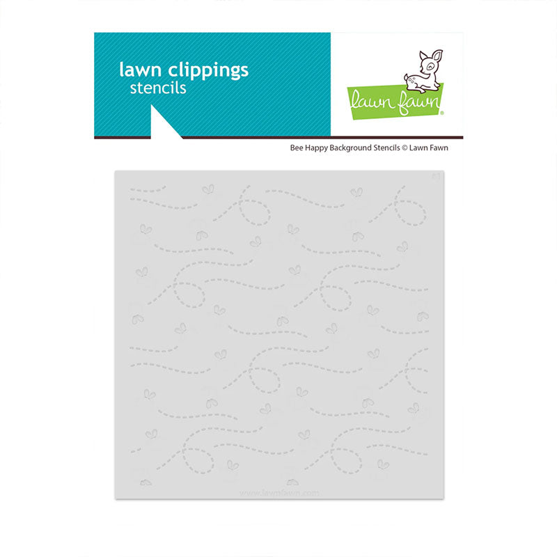 Lawn Fawn Stencil Bee Happy Background