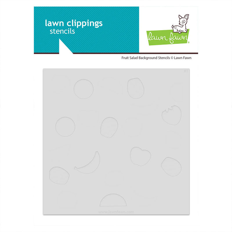 Lawn Fawn Stencil Fruit Salad Background
