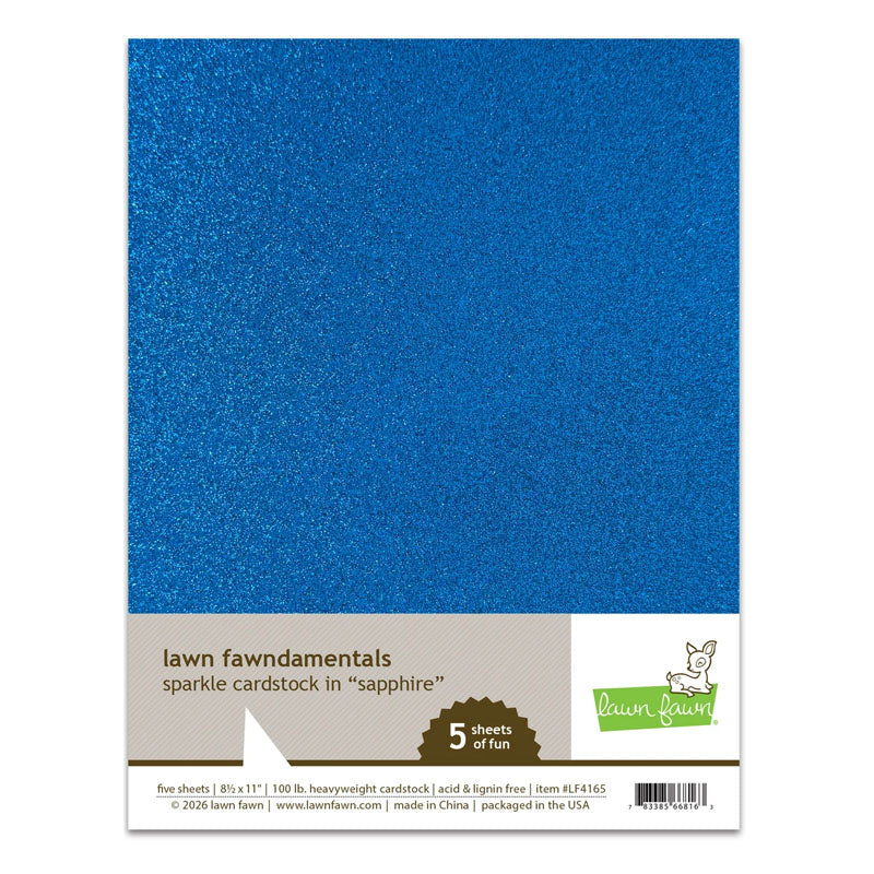 Lawn Fawn Cardstock 8.5x11 Sapphire