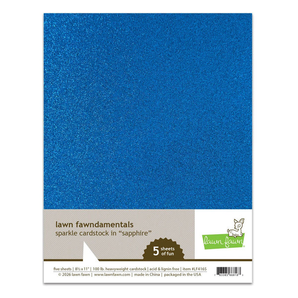 Lawn Fawn Cardstock 8.5x11 Sapphire