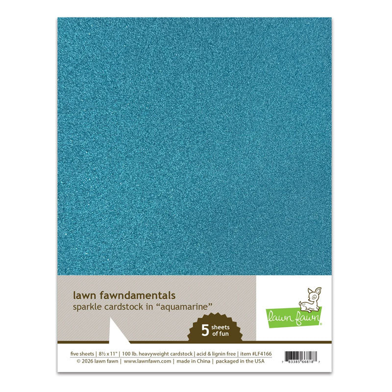 Lawn Fawn Cardstock 8.5x11 Aquamarine