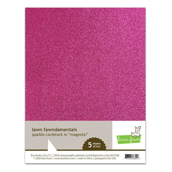 Lawn Fawn Cardstock 8.5x11 Magenta