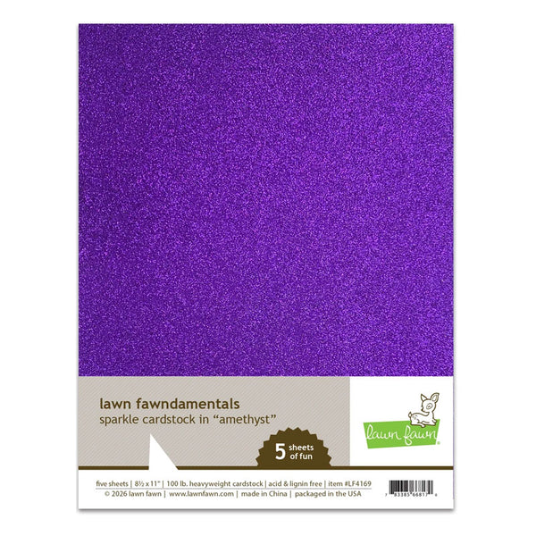 Lawn Fawn Cardstock 8.5x11 Amethyst
