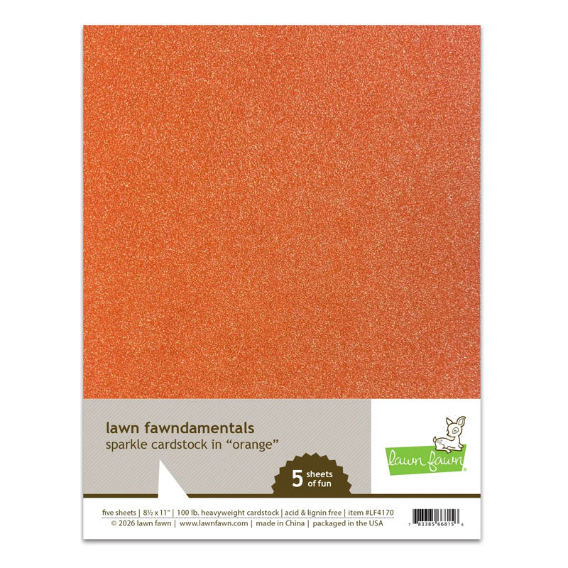 Lawn Fawn Cardstock 8.5x11 Orange