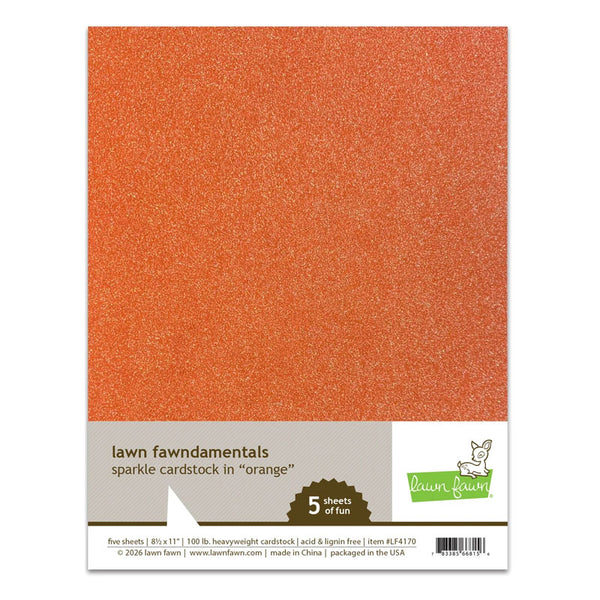 Lawn Fawn Cardstock 8.5x11 Orange