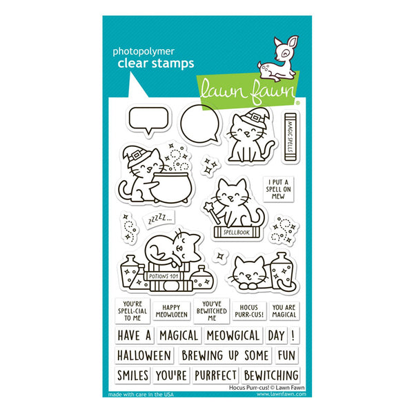 Lawn Fawn Clear Stamps Hocus Purr-Cus!