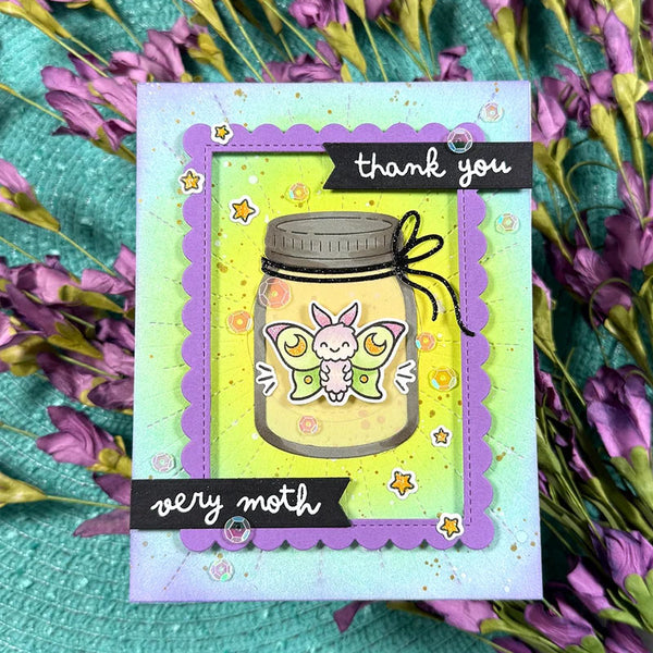 Lawn Fawn Clear Stamps I Like Cute Moths