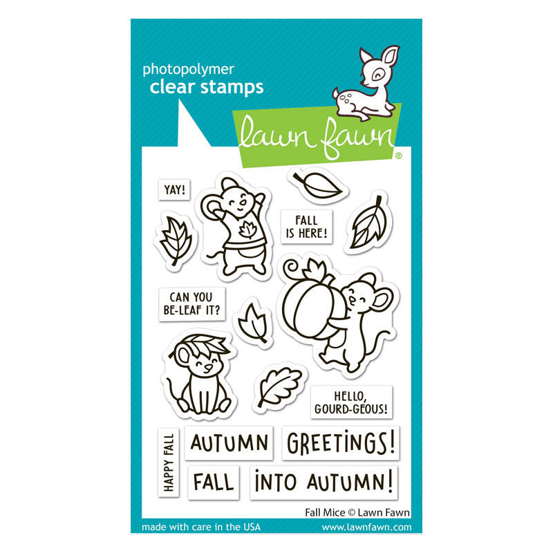 Lawn Fawn Clear Stamps Fall Mice