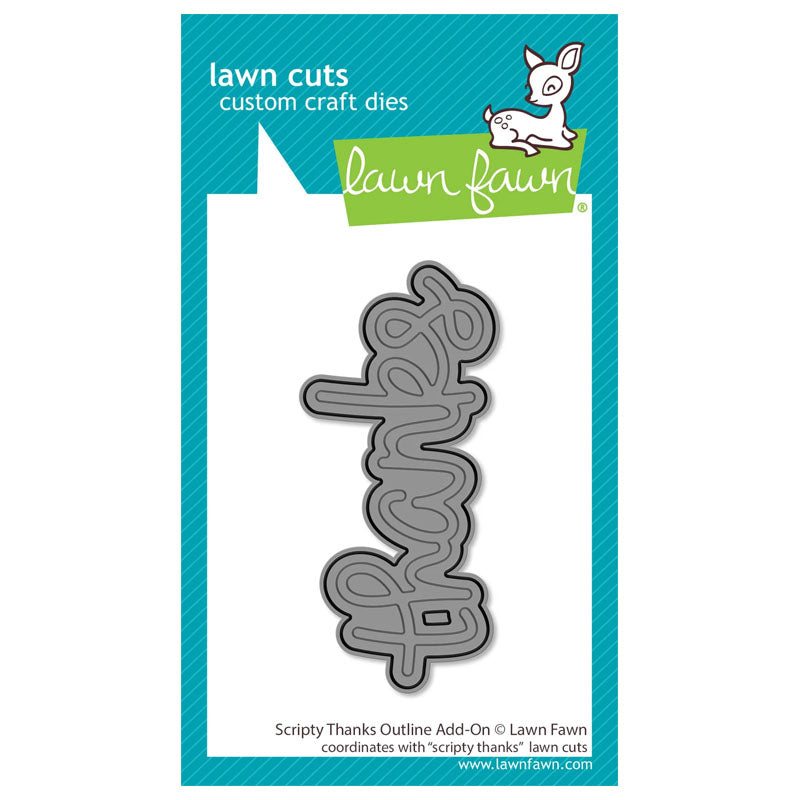 Lawn Fawn Dies Scripty Thanks Outline Add-On