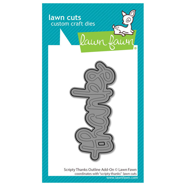 Lawn Fawn Dies Scripty Thanks Outline Add-On