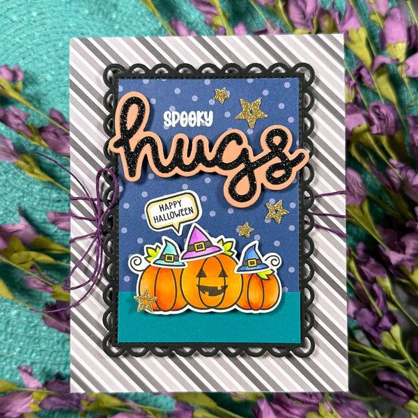 Lawn Fawn Dies Scripty Hugs Outline Add-On
