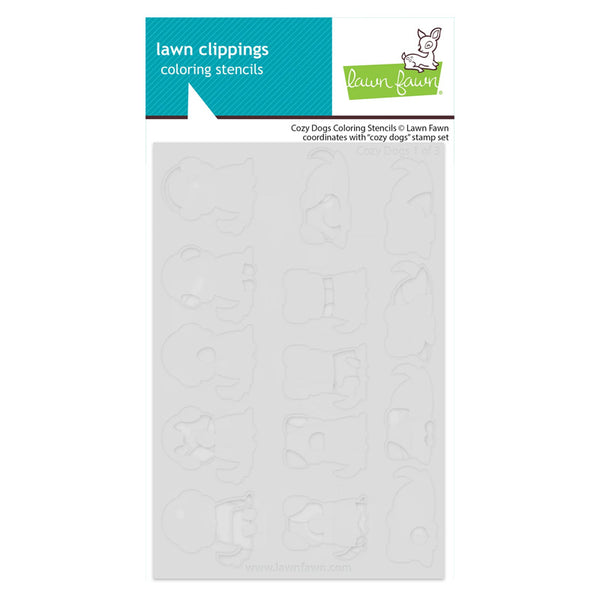 Lawn Fawn Stencil Cozy Dogs