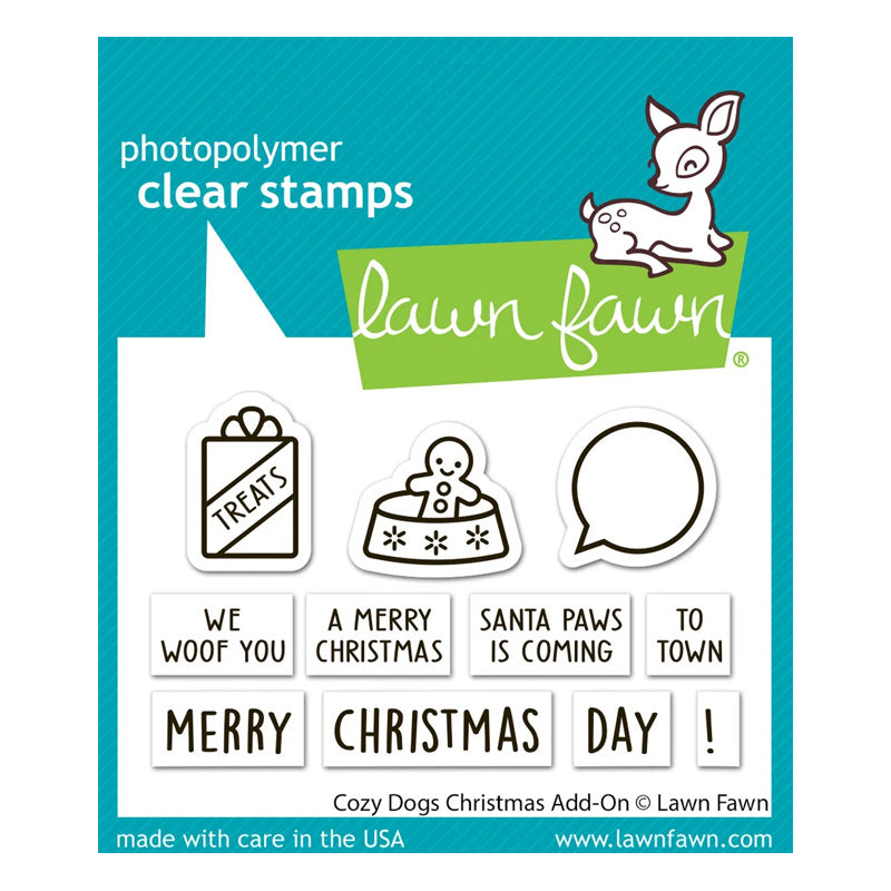 Lawn Fawn Clear Stamps Cozy Dogs Add-On