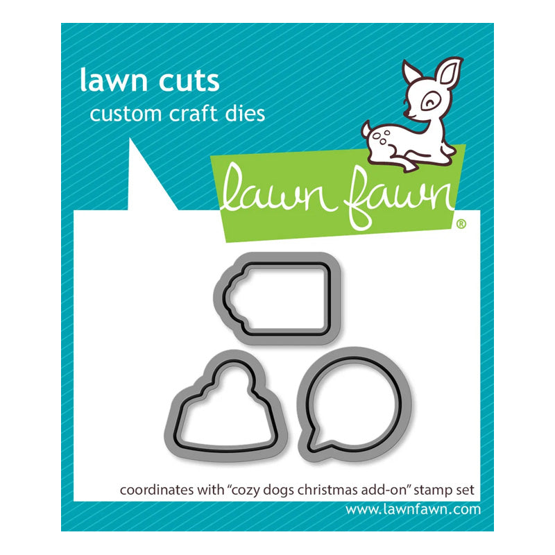 Lawn Fawn Dies Cozy Dogs Add-On