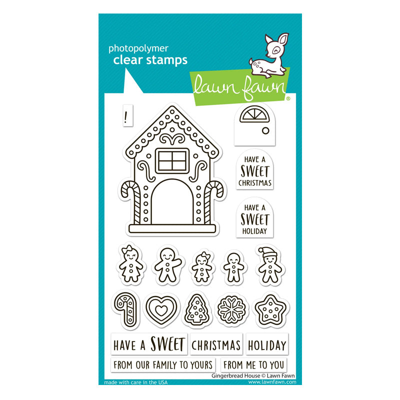 Lawn Fawn Clear Stamps Gingerbread House