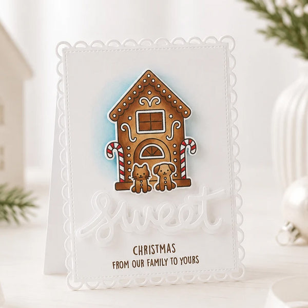 Lawn Fawn Stencil Gingerbread House