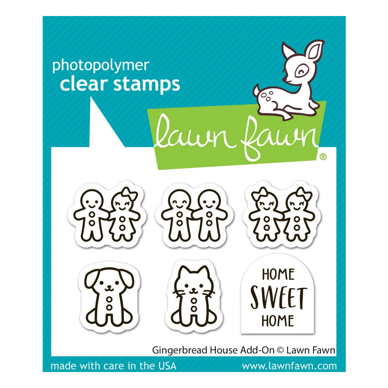 Lawn Fawn Clear Stamps Gingerbread House Add-On