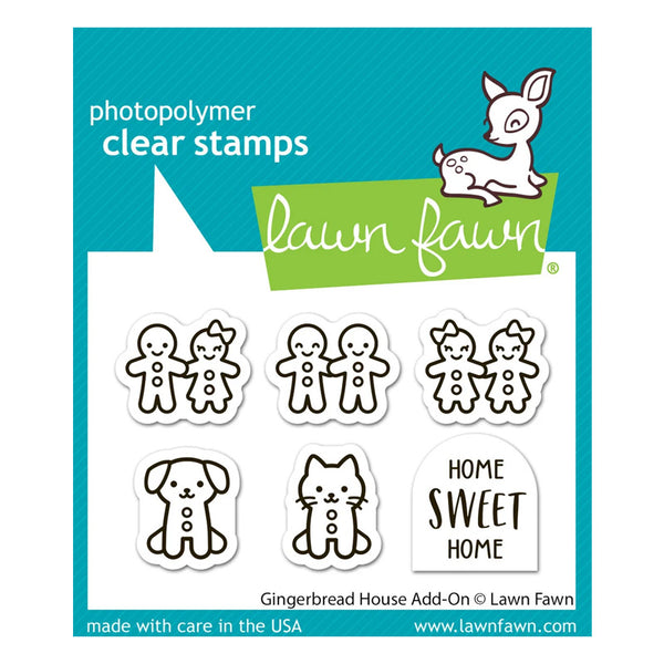 Lawn Fawn Clear Stamps Gingerbread House Add-On