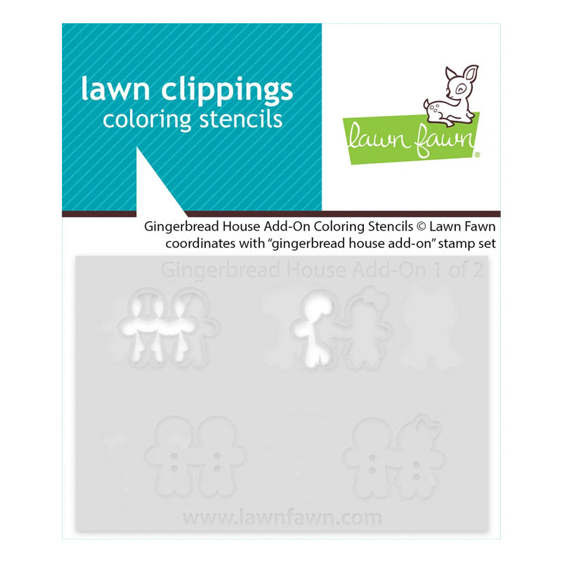 Lawn Fawn Stencil Gingerbread House Add-On