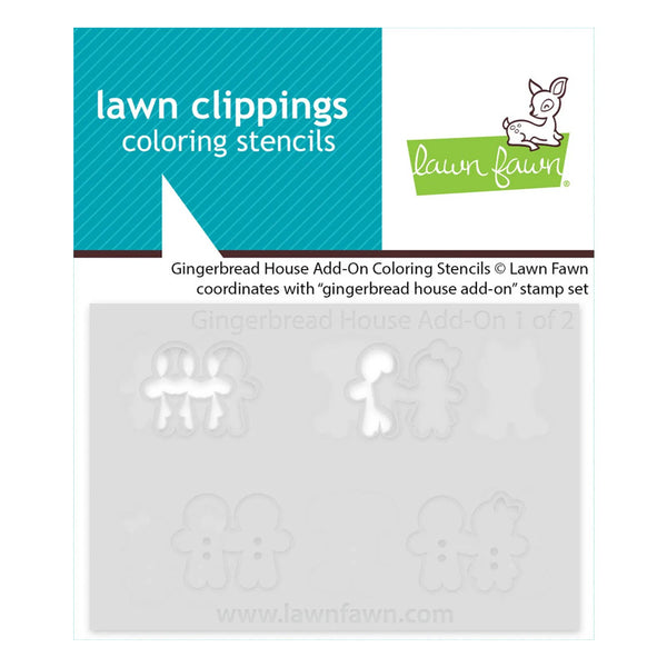Lawn Fawn Stencil Gingerbread House Add-On