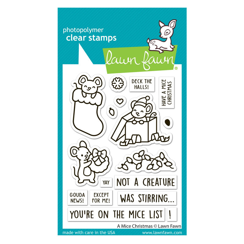 Lawn Fawn Clear Stamps A Mice Christmas