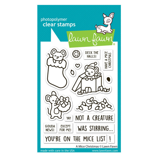 Lawn Fawn Clear Stamps A Mice Christmas