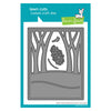 Lawn Fawn Dies Winter Forest Backdrop: Portrait