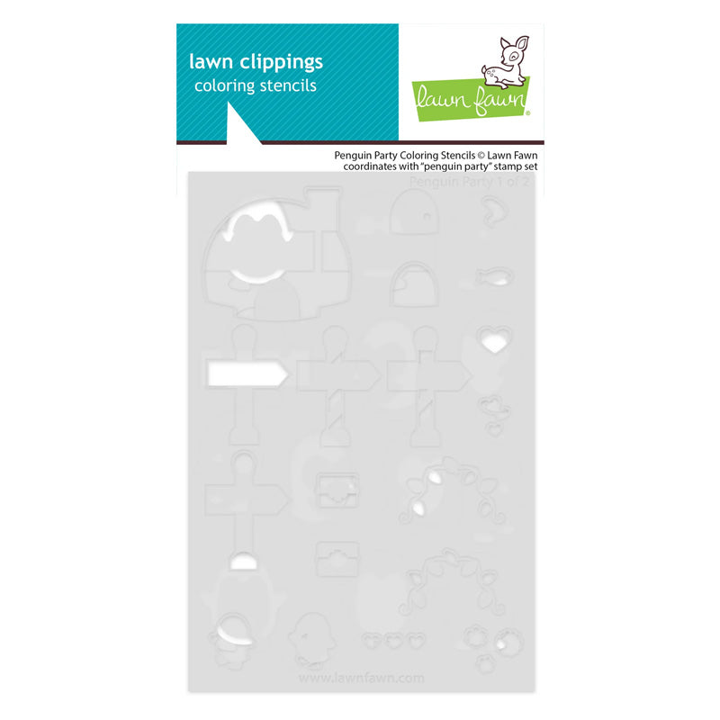 Lawn Fawn Stencil Penguin Party