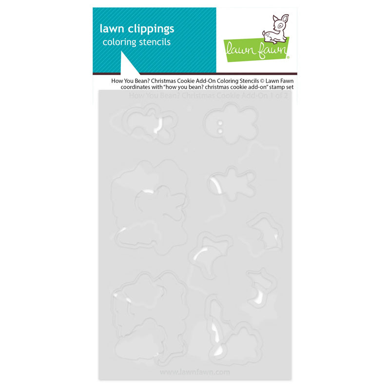 Lawn Fawn Stencil How You Bean? Christmas Cookie Add-On