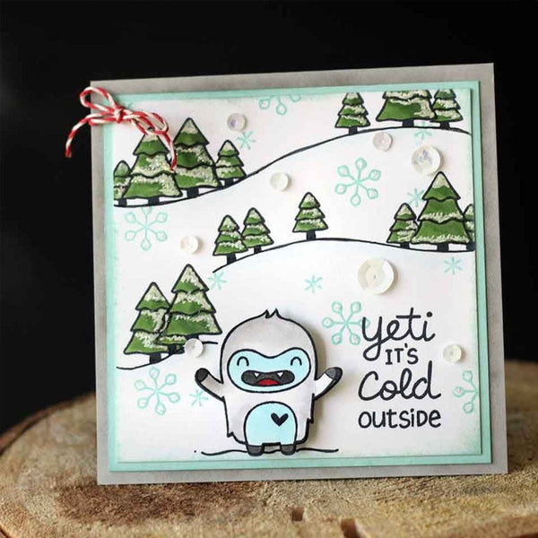 Lawn Fawn Clear Stamps Yeti, Set, Go