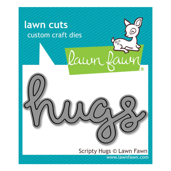 Lawn Fawn Dies Scripty Hugs