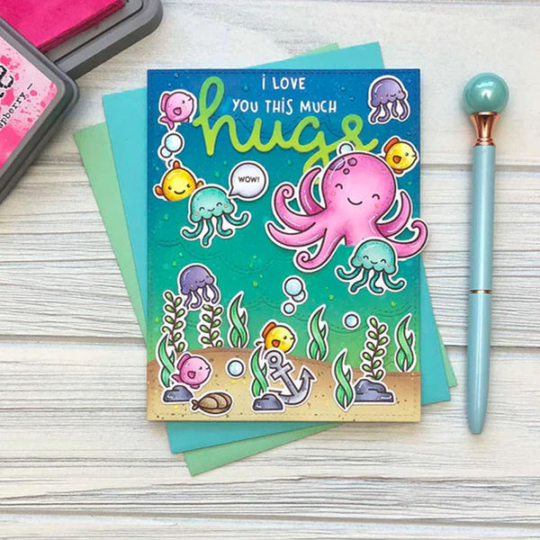 Lawn Fawn Dies Scripty Hugs